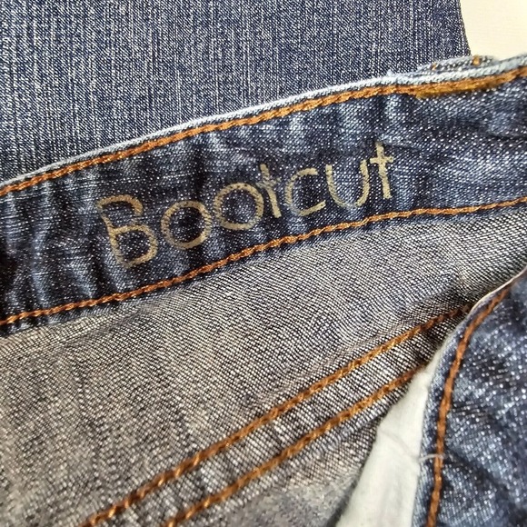 Calvin Klein Jeans Womens 8 Blue Bootcut Medium Wash Denim Embroidered - Picture 6 of 14